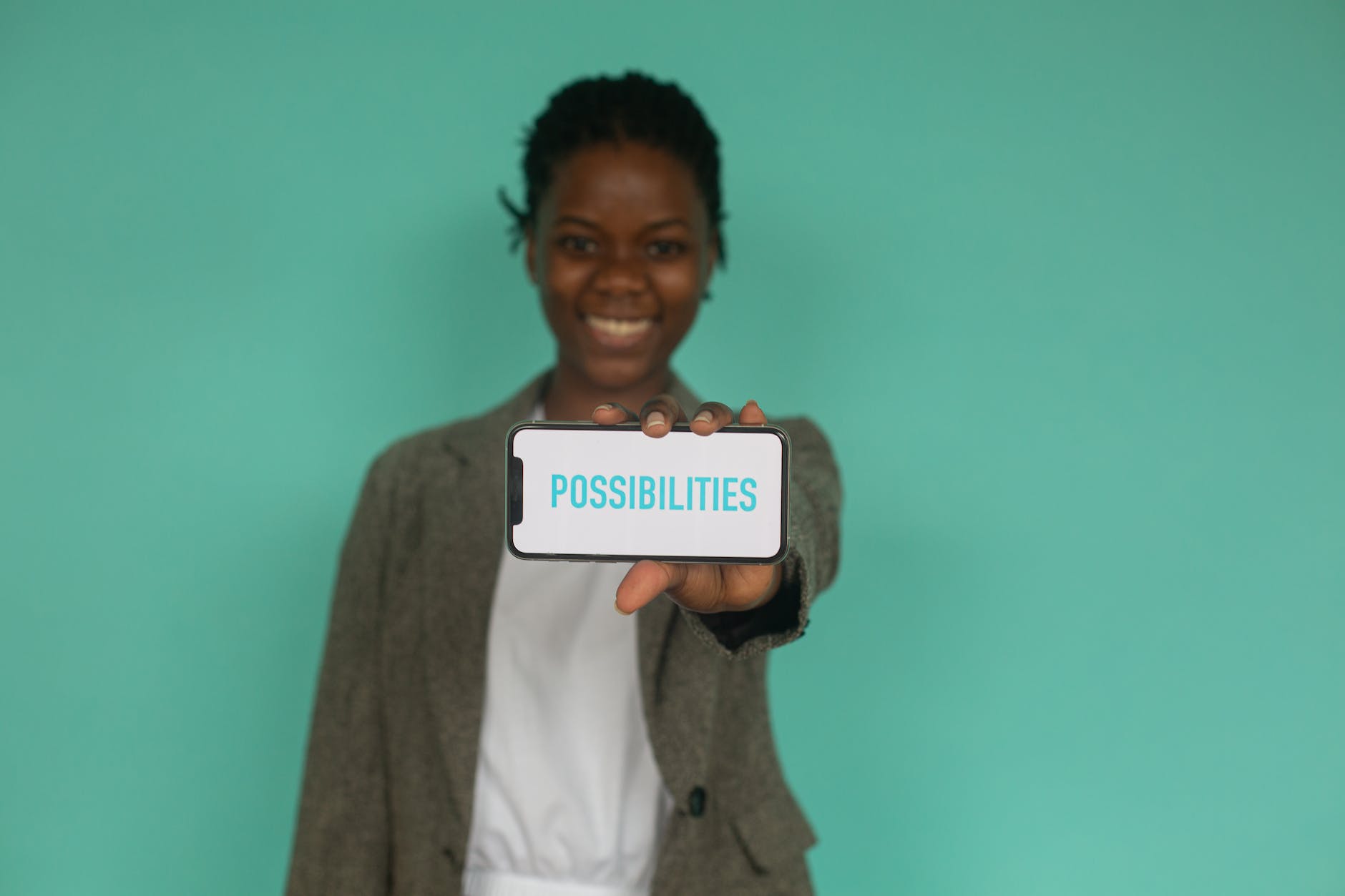 woman holding a cellphone